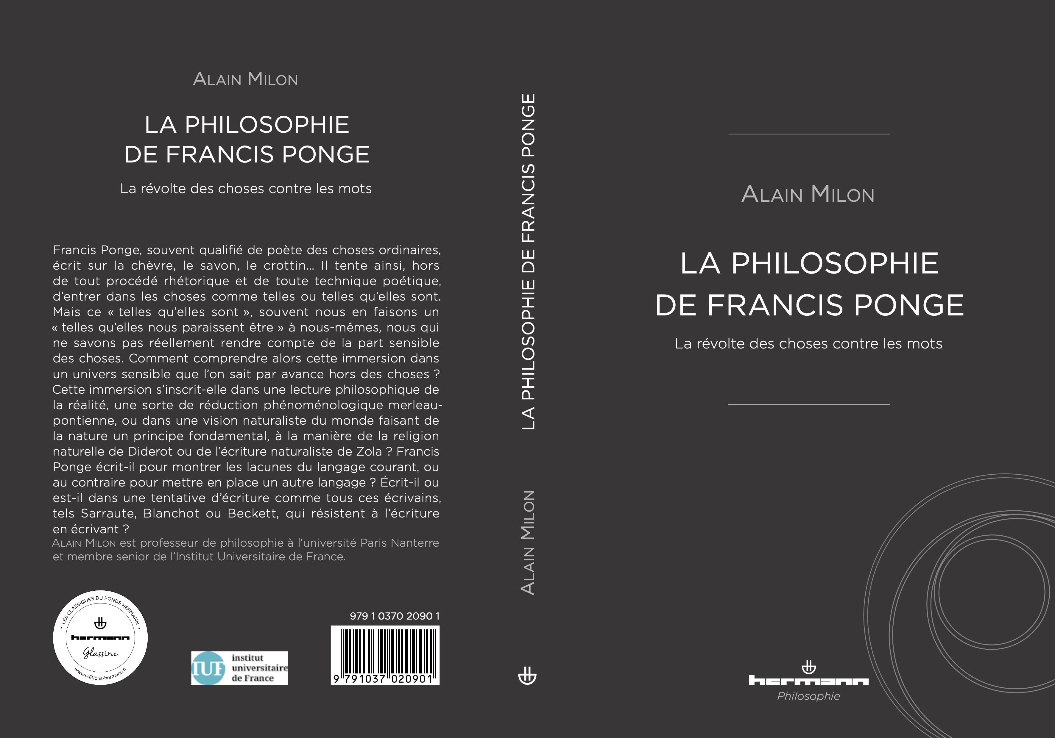 couverture livre Ponge