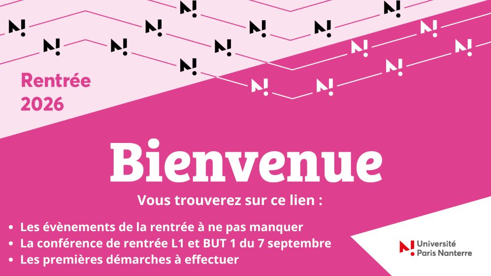 Bienvenue à l'université Paris Nanterre ! 